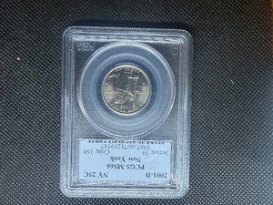 2001 D NY25C PSGS MS 66