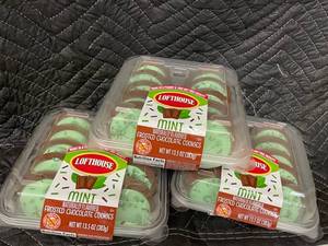 M - Loft House Mint Frosted Chocolate Cookies - 13.5 oz Pack lot of 3