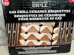 New Box of Ceramic Gas Grill Charcoal Substitute Briquettes