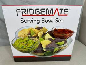 New Fridgemate Serving Bowl Set with Attachable Dipping Bowls