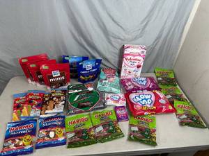 Assorted Candy, Ritter Chocolate, Blow Pops, Andes Mints, Haribo Gummy, and More