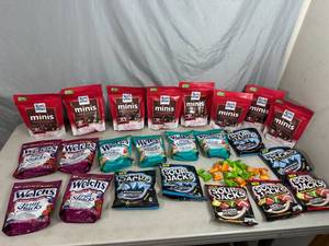Assorted Candy, Ritter Chocolate, Fruit Snacks, Sour Jacks, and More