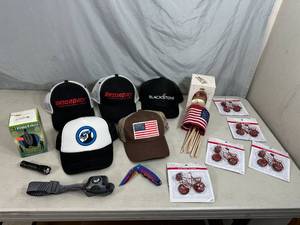 New Hats, Hummel Christmas Ornament, Knife, Flags, and More