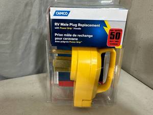 New RV  Camper 50 Amp Replacement Plug End - Male