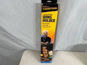 New 2 Pack Guy Fieri Flavortown Chicken Wing Grill Holder