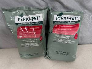 2 New 2 lb Bags of Perky Pet Instant Nectar for Hummingbirds