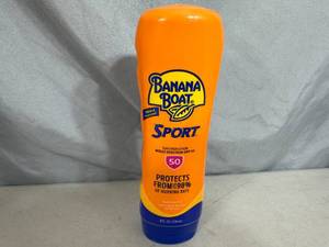 New Bottle of Banana Boat Sport Sunscreen Lotion