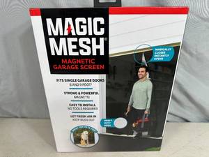 New Magic Mesh Hands-Free Magnetic Garage Screen
