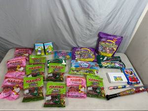 Assorted Candy, Haribo Gummy, Dubble Bubble Gum, Andes Mints, Dubbe Bubble Eggs, and More
