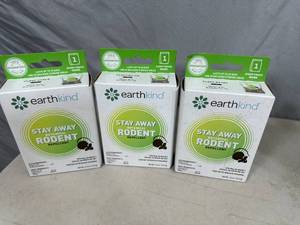 3 New Boxes of Earthkind Stay Away Rodent Mice Deterrent Packets
