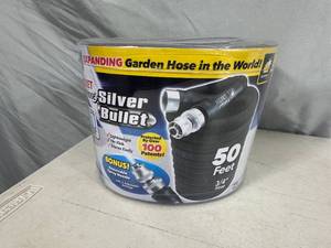 New Pocket Hose Silver Bullet 50 ft Expanding Garden Hose