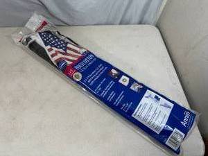 New 3 x 5 ft American Flag with Pole and Bracket