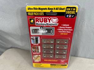 8 New Pairs of Ruby Monkey Magnets