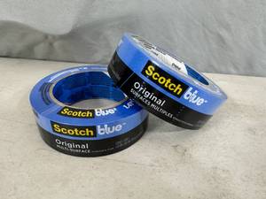 2 New Rolls of Scotch Blue Painters Tape - 1.41 inch