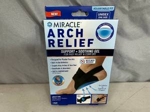 New Miracle Arch Relief Plantar Fasciitis Gel Foot Brace