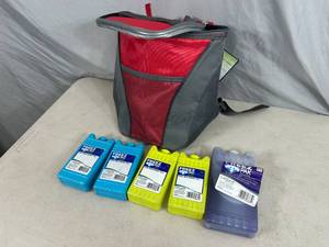 New Backpack Cooler with Assorted Ice Packs
