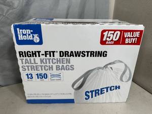 Large Box of 150 Kitchen Size Trash Bags