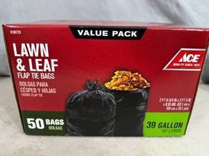 New Box of 39 Gallon Lawn and Leaf Bags