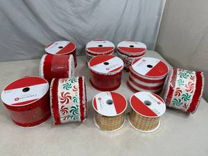 11 New Rolls of Craft  Decorative Wired Ribbon $166 retail