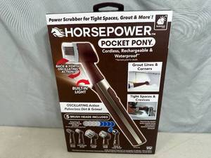 New Horsepower Pocket Pony Cordless Power Scrubber
