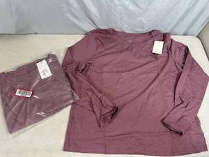 2 New Long Sleeve Shirts by A New Day - Size Large