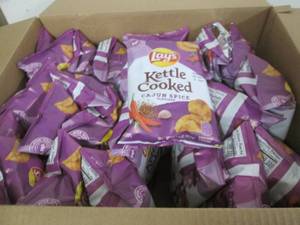 28 2.12ox bags of Lays kettle chips...