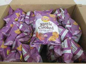 28 2.12ox bags of Lays kettle chips...
