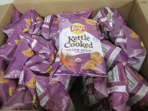 28 2.12ox bags of Lays kettle chips...