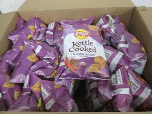 28 2.12ox bags of Lays kettle chips...