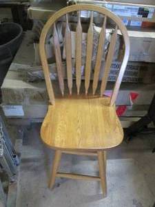 Wood swivel chair...