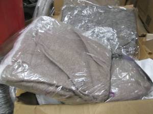Box of assorted King size new beddi...