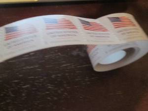 Roll of 100 Forever USPS Flag Stamps