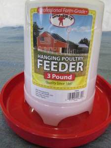 2 count 3Lb hanging poultry feeder...
