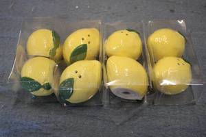4 packs of lemon shaped salt and pe...