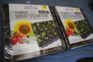 2 Prefilled Seed Starters...