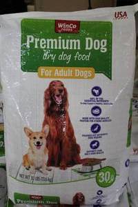 30lb Bag of Premium Dog Food For Ad...