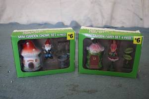 Mini garden gnome and fairy set...