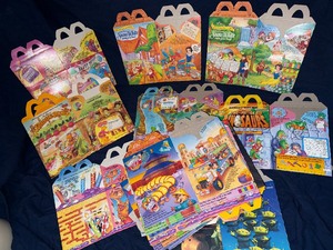 Lot of 35 vintage McDonalds happy meal boxes