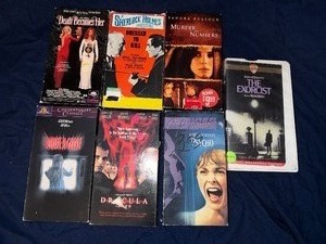 Lot of 7 horror vhs tapes
