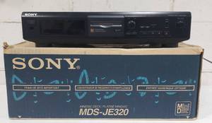 Working SONY Model MDS-JE320 Minidisc DeckPlayer wBox