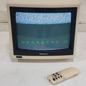 Working Vintage Retro PANASONIC Model CTL-1030R Color TV wRemote