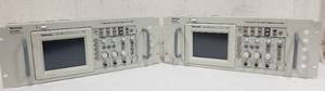 Set of 2 TEKTRONIX Model TDS-1002 Digital Storage Oscilloscopes w Rack Mounts