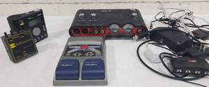 Group of Guitar etc Audio Equipment
