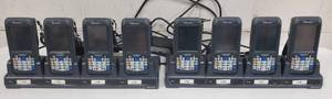 Set of 8 Working INTERMEC Model CN-70 Mobile Computer Handheld Barcode Scanners wDocks