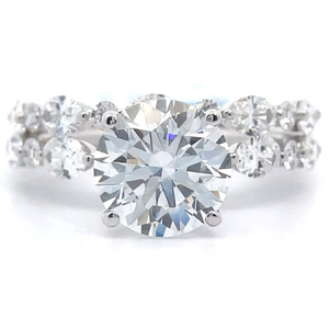 NEW 4 Carat Diamond Two-Piece Matching Bridal Ring Set in 14k Gold Retail $5,250 VIDEO