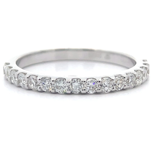 Classic 0.50 Carat Diamond Semi-Eternity Ring VIDEO