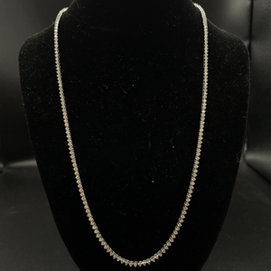 Classic 3 Carat Diamond Tennis Chain Necklace Retail $1,995 VIDEO