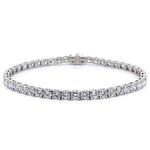 New Classic 10 Carat Diamond Tennis Bracelet in 14k White Gold $11,500 Retail VIDEO
