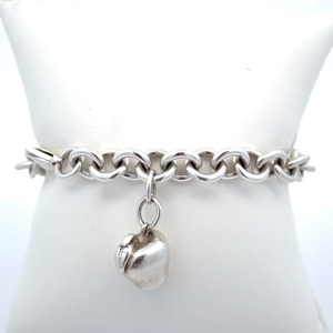 Authentic Tiffany & Co. Heart Tag Charm Link Bracelet VIDEO