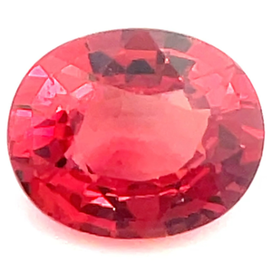 1.24 Carat Natural Ruby, Oval Faceted Cut VIDEO